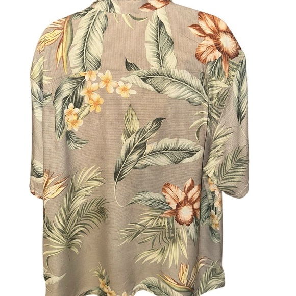 Jamaica Jaxx Tropical Floral Men's 100% Silk Shirt Size XXL - Picture 4 of 13